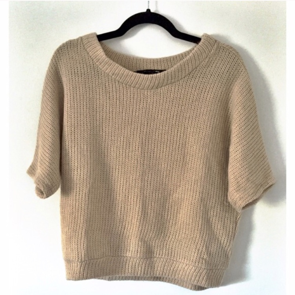F21 Chunky Tan Sweater